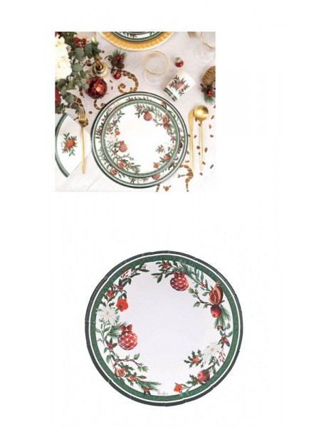 PIATTI IL MELOGRANO CM 21 PZ 8