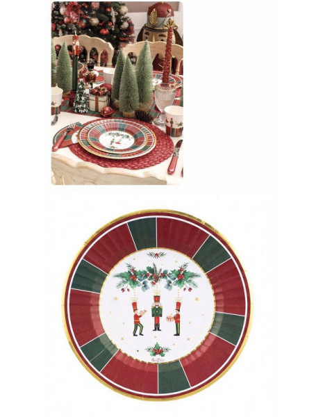 PIATTI CM27 LA FAVOLA DI NATALE PZ 8