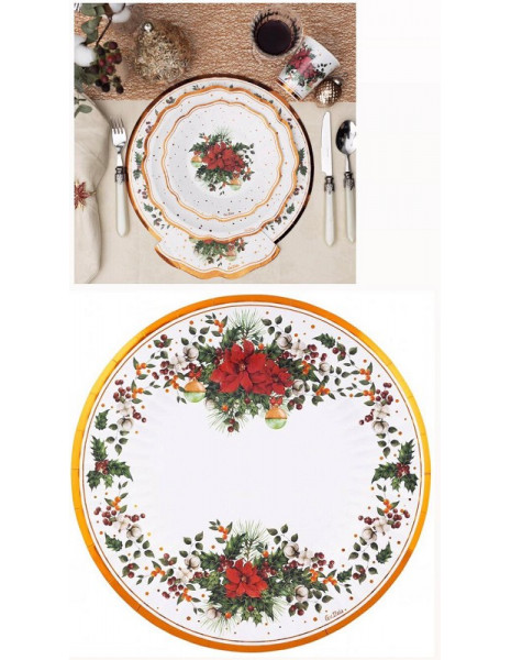 SOTTOPIATTO CM33  JOIE DE NOEL PZ 6 