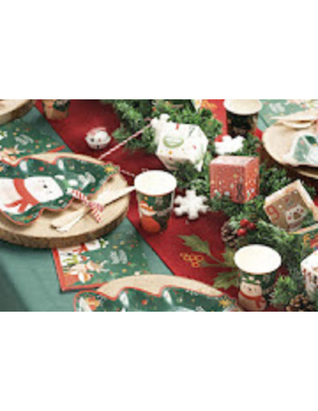 PIATTO SHAPED SANTA'S FRIENDS CM27X24...