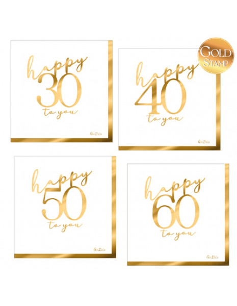 TOVAGLIOLO 33X33 HAPPY 30 TO YOU PZ 16