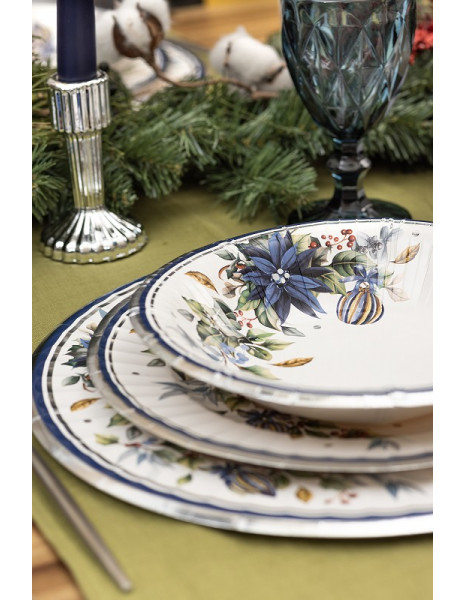 PIATTO FONDO BRIGHT CHRISTMAS CM 24 PZ 8