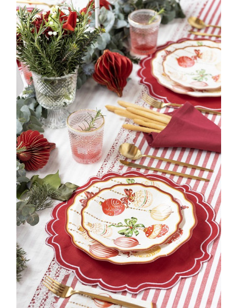 SOTTOPIATTI CHRISTMAS DECO CM 33 PZ 6