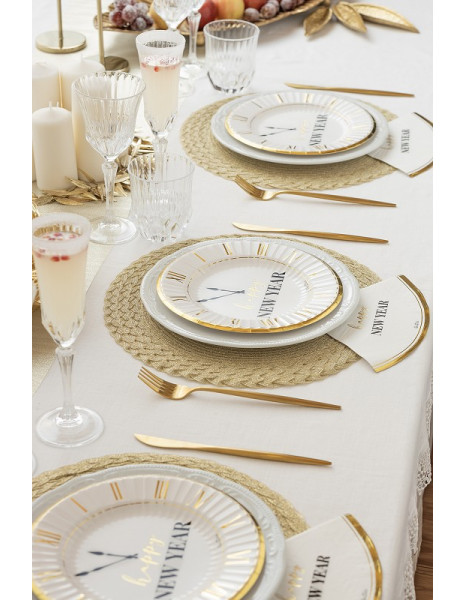 PIATTI HAPPY NEW YEAR CLOCK WHITE...