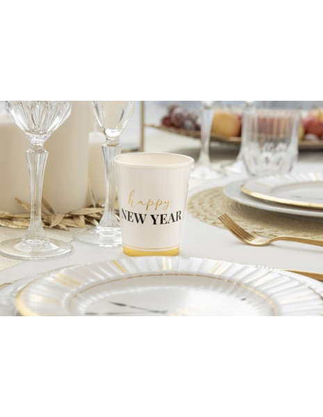 BICCHIERI HAPPY NEW YEAR CLOCK WHITE...