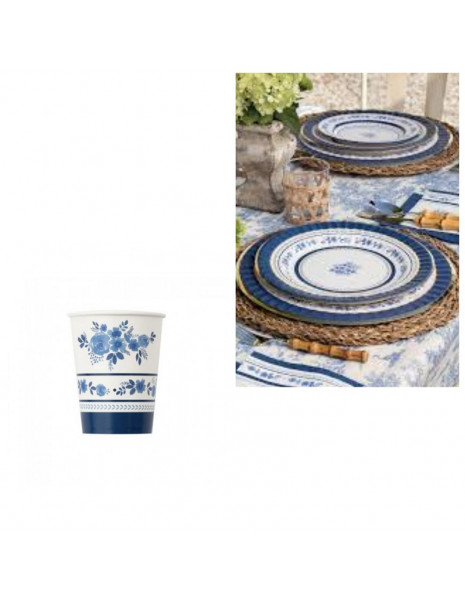 BICCHIERI cc250 BLU ROYAL PZ 8