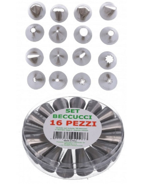 SET BECCUCCI ACCIAIO PZ 16