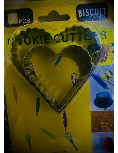 SET 2 PEZZI TAGLIAPASTA CUORE