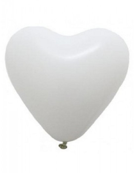 PALLONI A FORMA DI CUORE BIANCO PL5...