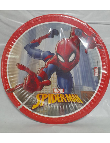 PIATTO DI CARTA SPIDERMAN cm 19,5 -...