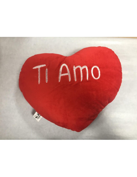 CUSCINO CUORE ROSSO TI AMO