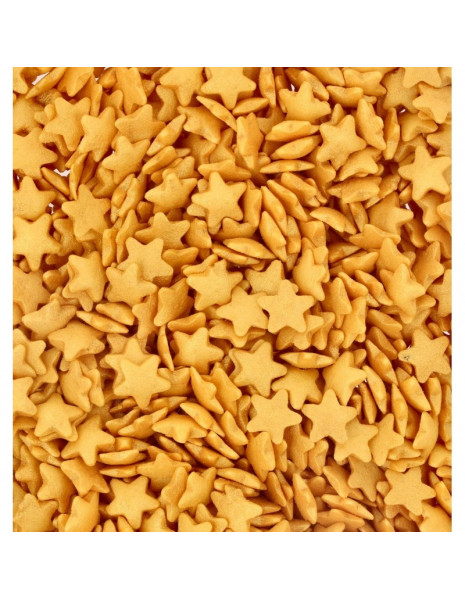 DECORAZIONI IN ZUCCHERO STELLINE ORO...