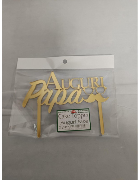 CAKE TOPPER AUGURI PAPA