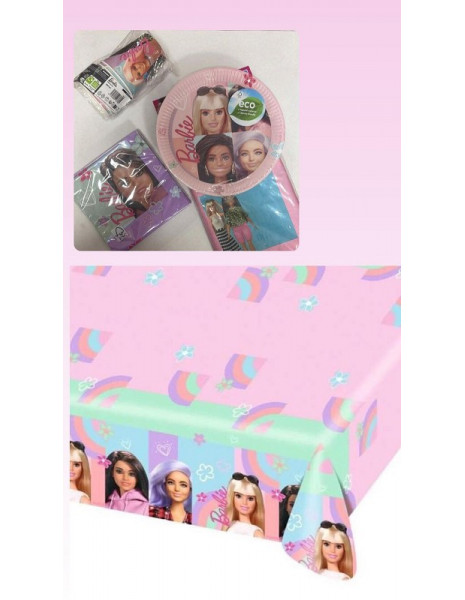 TOVAGLIA DI CARTA BARBIE CM120X180 CM