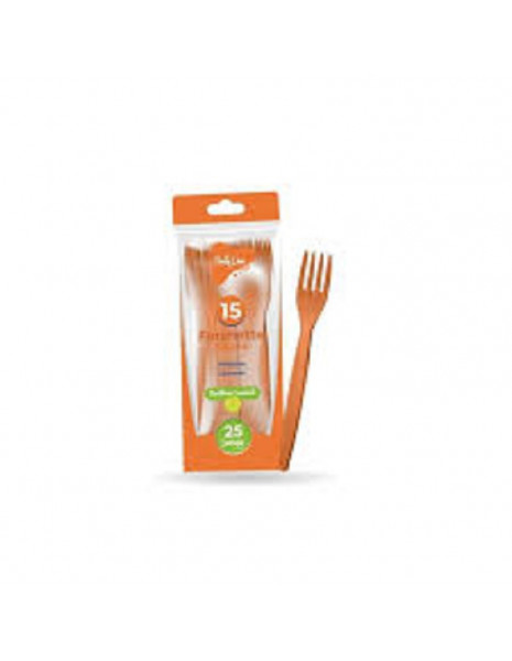 FORCHETTE ARANCIO PZ 15