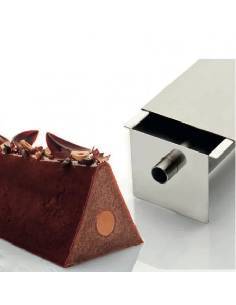 STAMPO TRAVEL CAKE TRIANGLE INOX C/FORO