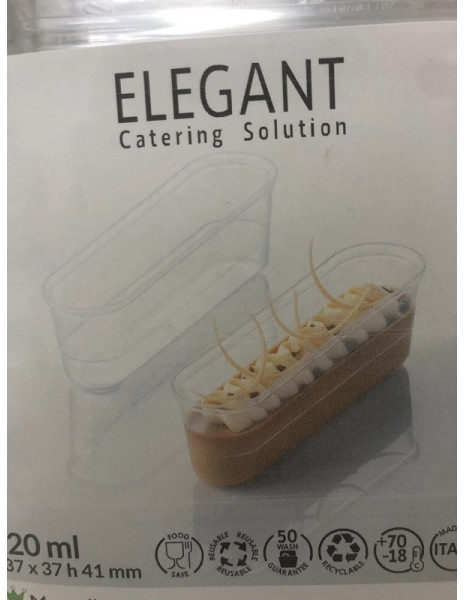 COPPETTA ECLAIR TRASPARENTE 120ML PZ 100