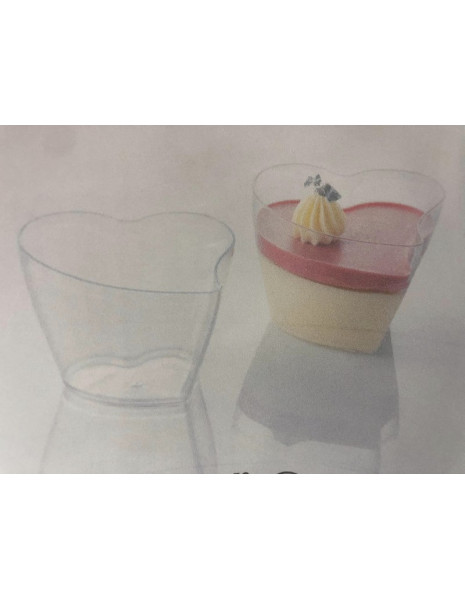 BICCHIERINO 73X64XH52MM HEART TRASP...