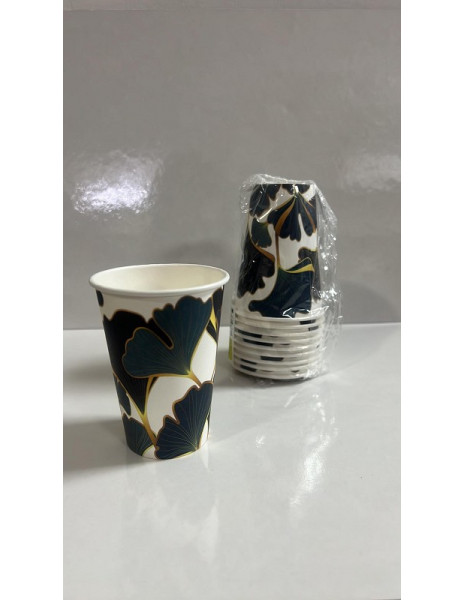 BICCHIERE IN CARTA BLU/ORO DA 200ML...