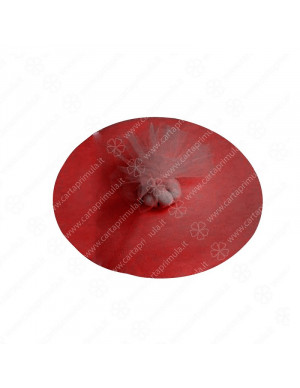 VELO - TULLE - 50pz - ROSSO