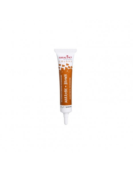 COLORANTE IN GEL SARACINO 20gr MARRONE
