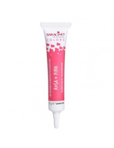 COLORANTE IN GEL SARACINO  20gr-  ROSA