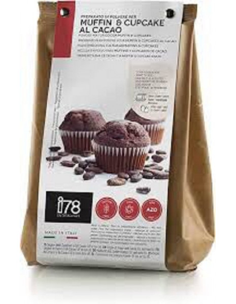 PREPARATO PER CUPCAKES E MUFFIN AL CACAO