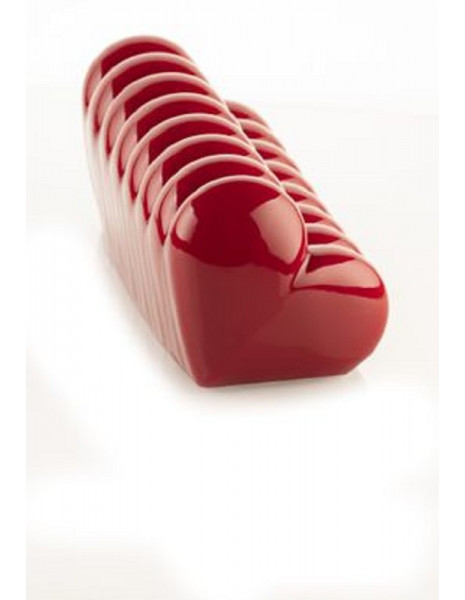 BUCHE COEUR STAMPO IN SILICONE 240X90MM