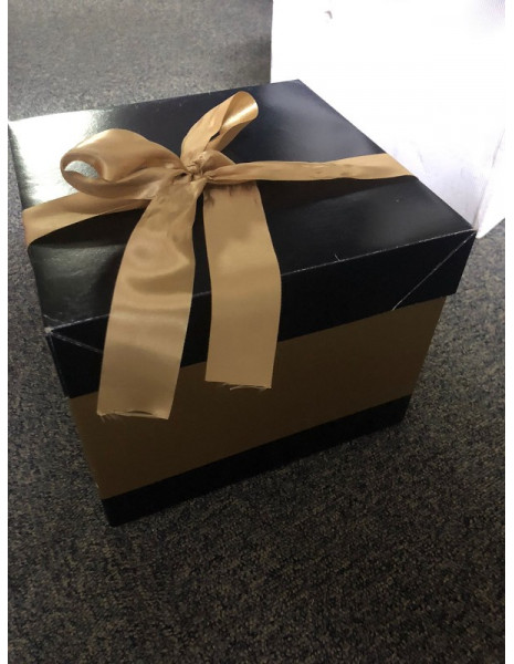 SCATOLA PANETTONE LUXURY NERO 24