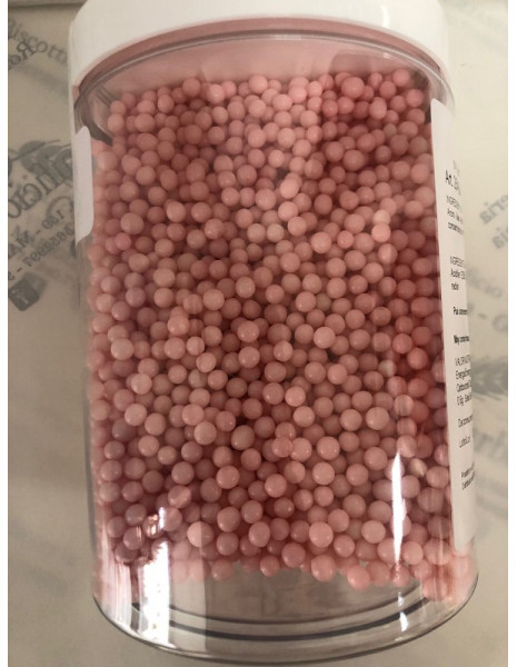 PERLE DI RISO CONFETTATE ROSA GR 500