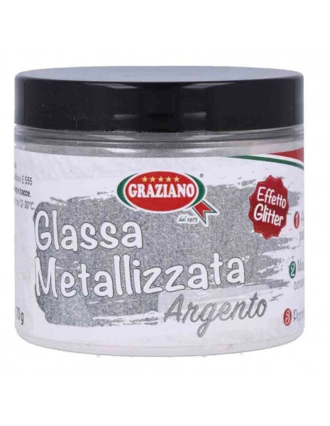 GLASSA METALLIZZATA ARGENTO 70 GR