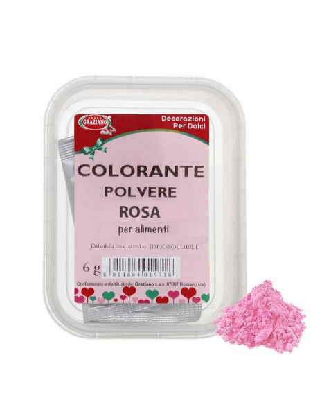 COLORANTE ALIMENTARE IN POLV. ROSA GR.6