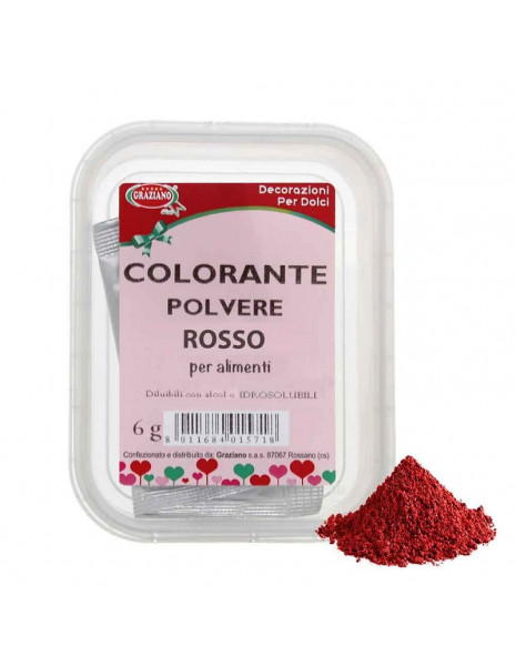 COLORANTE ALIMENTARE IN POLV. ROSSO GR.6