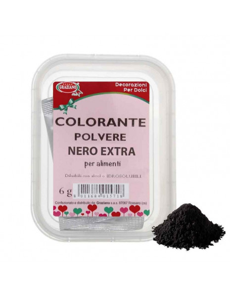 COLORANTE ALIMENTARE IN POLV.NERO GR.6