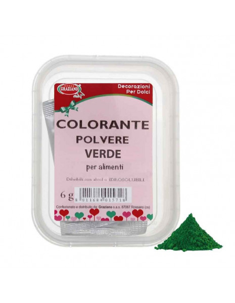 COLORANTE ALIMENTARE IN POLV. VERDE GR 6
