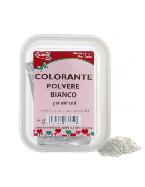 COLORANTE ALIMENTARE IN POLV.BIANCO GR.6