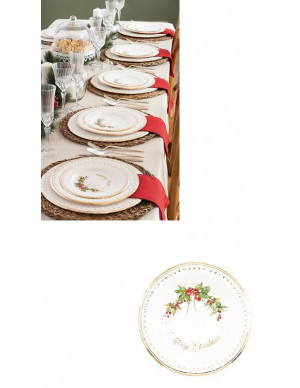 PIATTO FONDO PZ 8 GOLD...