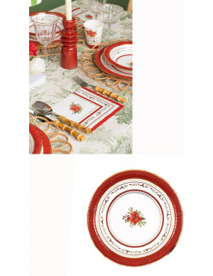 PIATTO FONDO PZ 8 RED ROYAL...