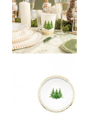 PIATTO FONDO GOLD TREES...