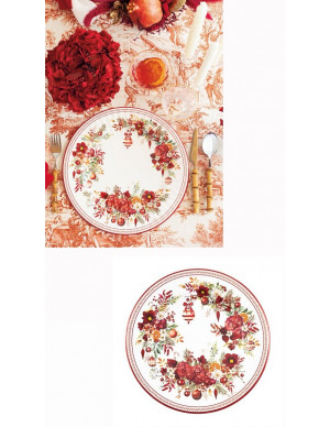 PIATTO CHRISTMAS BOUQUET CM...