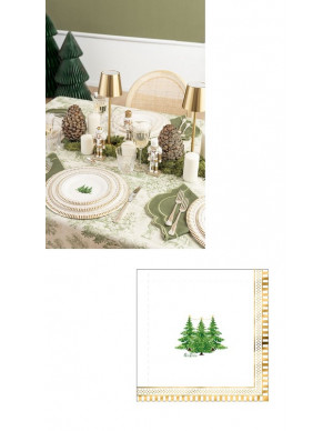 TOVAGLIOLI 33X33 GOLD TREES...