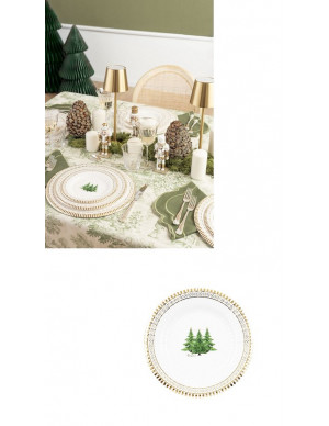 PIATTI CM 21 GOLD TREES PZ 8