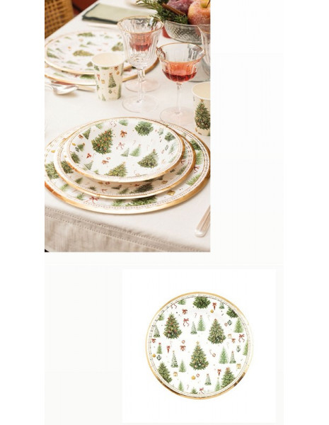 PIATTI CM 21 CHRISTMAS FOREST PZ8