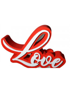 SCRITTA LOVE 16cm ROSSO