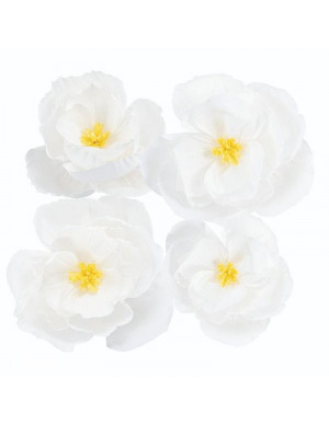 PZ 4 FIORI IN CARTA BIANCO...