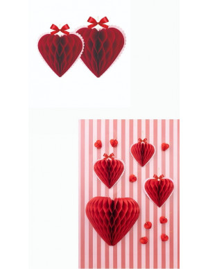 PZ 2 CUORI IN CARTA ROSSI...