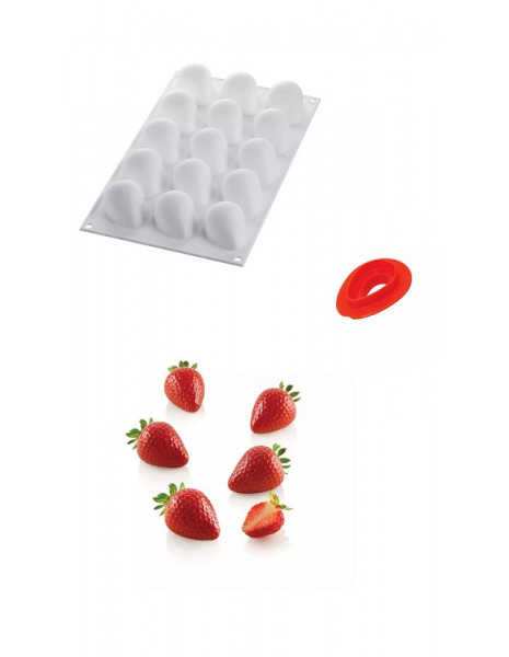 STAMPO IN SILICONE FRAGOLA   30...