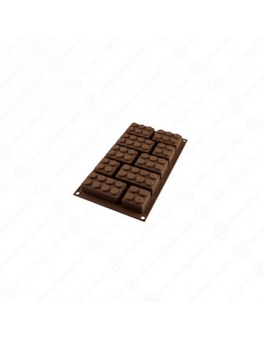 STAMPO IN SILICONE - CHOCO BLOCK - 3D...