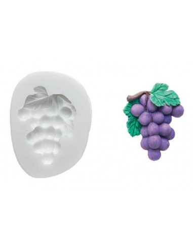 FORMA IN SILICONE - GRAPES - 65x47 mm...