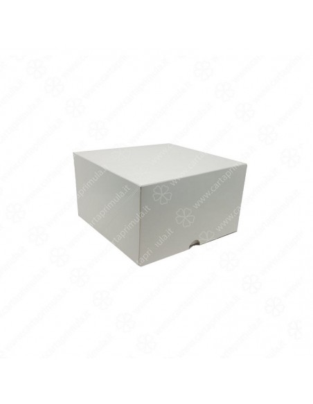 Scatola kray bianca con coperchio con finestra cm 22,5x15,5x5 - Co
